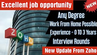 Zoho virtual hiring 2021 | Any degree - Work From Home Possible | how to apply?| simply jpr