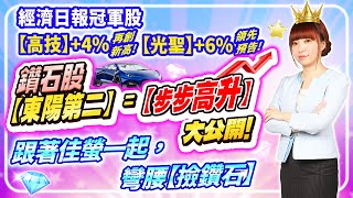 2023.10.16 經濟日報冠軍股【5439高技】再創新高!【6442光聖】+6%領先預告，鑽石股【東洋第二=步步高升】大公開!跟著佳螢一起撿鑽石!【股市期皇后 莊佳螢老師】