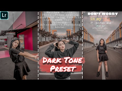 Dark Tone Preset  | Lightroom Adobe Preset Tutorials | Free Preset In DNG |Mobile Lightroom Preset