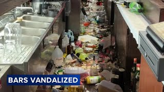 'It's wrecked': Video shows suspect ransacking bar