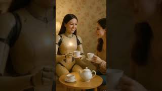 茶香·微笑·未来：机器人女孩与朋友共度悠闲午后 🤖🍵👭 ☀️🫖 #机器人 #robotics #智慧工廠 #机器人 #智慧工廠 #智能