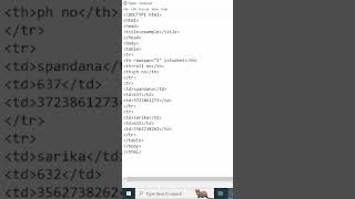 *TABLE TAG PART-2 #html *