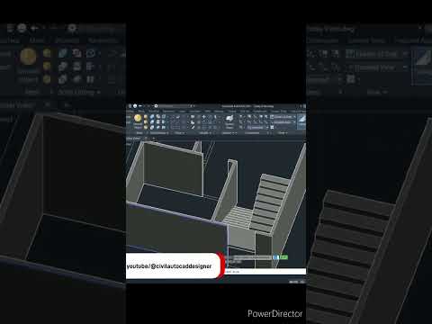 House Plan 2D to 3D Part 1 #autocadd #autocad #autocaddesign #autocad3dmodeling #autocad3d