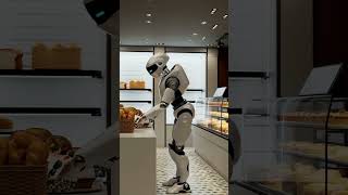 WORKING AT BAKERY STORE.