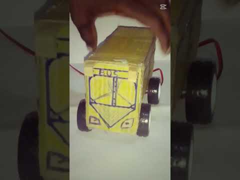 Build a mini cardboard bus # CREATIVE WAREHOUSE #veer kumar #Shorts