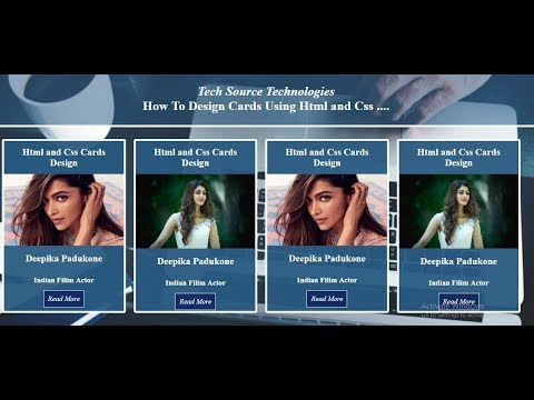 How To Design Cards Using Html and Css | Cards In Html Css | How To Create Cards In Html and Css