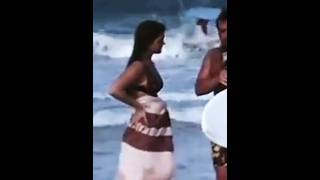 Priscilla presley  at the beach with Joe e. 1969.  #priscilla #priscillapresley #borntodie #fypシ゚