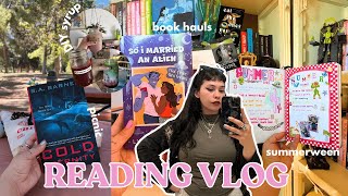 WEEKLY VLOG - summerween🎃, lots of book hauls, movie chats🍿, DIY blackberry syrup and horror books🩸