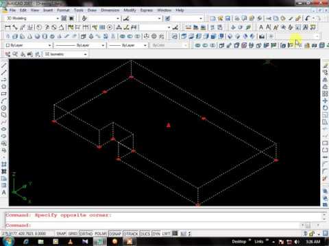 How to use the extrude commandes  in AutoCAD 2007