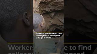 Workers scramble to find colleagues at collapsed DRC gold mine | AJ #shorts