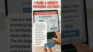 Scam Alert: AI Certificate Forgery #Shorts
