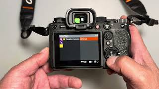 Sony A1 Front Dial for Shutter Speed, Rear Dial for Aperture, and Wheel for ISO