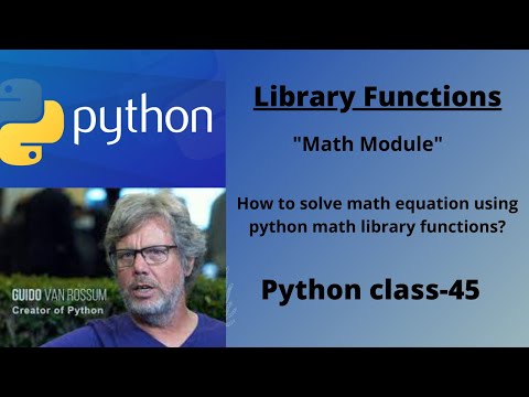 python math module with examples.Python class-45