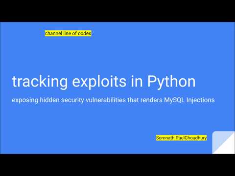 Embedding and Tracking exploits using Python and exposing vulnerabilities in third party software
