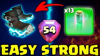 Electro Boot RC Charge with 13 invisible spell | Root rider valkyrie spam attack strategy | coc