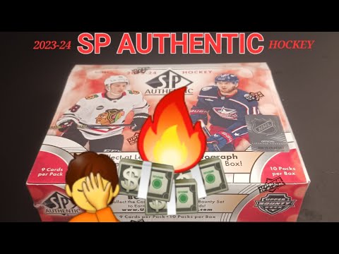 2023-24 SP AUTHENTIC HOCKEY 🏒  SINGLE BOX BREAK 💥 CHASING CONNOR BEDARD FUTURE WATCH AUTO RC 💰