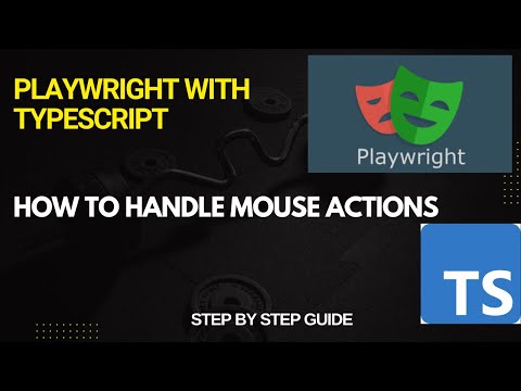 How to handle Mouse Actions in Playwright | Click, Hover, Drag & Drop | For Beginners