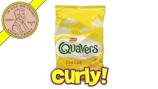 Walkers Quavers Light Curly Potato Snacks - UK Snack Tasting Series