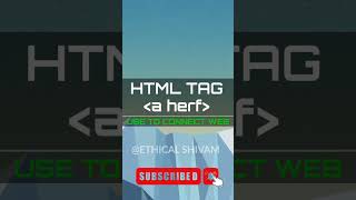 Information about html a herf tag with practical ||  in English || #shorts || #web_coding || #html