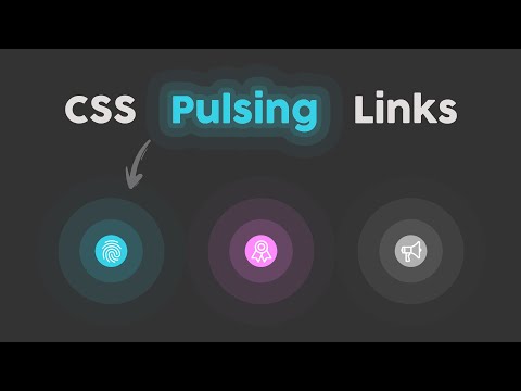 Pure CSS Pulsing Links - How to Make Pulsing buttons using HTML and CSS