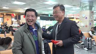 縣長視察春節疏運狀況及慰問機場工作人員