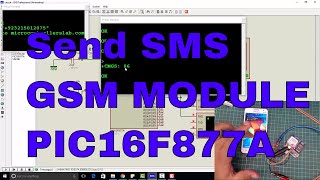 send sms using gsm module and pic microcontroller
