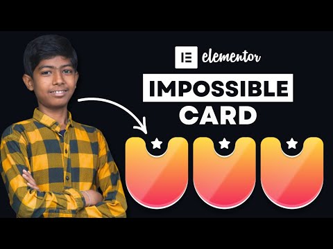 Make this awesome WEIRD Card Design using Elementor! | Free
