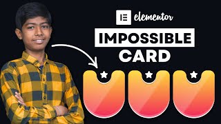 Make this awesome WEIRD Card Design using Elementor! | Free