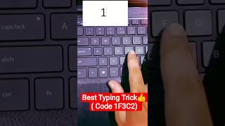 Best Typing Trick ( Code 1F3C2) | #shorts  #asmr #keyboard #laptopvspc #computer #techgyanexpress