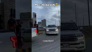 Pov; it's Karachi 🫀. #amglovers #landcruiser #ford #lexus #dhatrack #karachi #carsforever #shorts