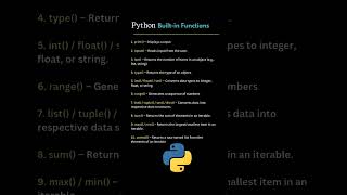 python bult-in functions #python #java #skills #viralshort