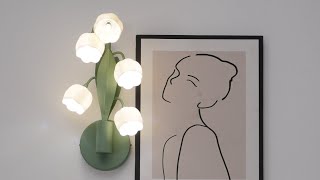 Sara Orchid Wall Lamp 7.3″- 12.9″