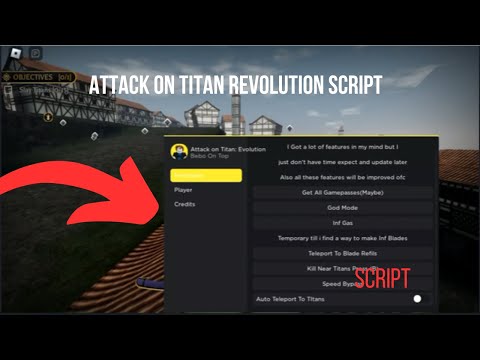 [🎉RELEASE] Attack on Titan Revolution Script | Auto kill | Infinite gas | Get all Gamepasses & more