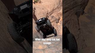 Transmission has left the chat #moab #laborday #jeep #jeephysics