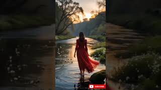 the scarlet promise #AnimeAesthetic#AnimatedGirl#DreamyVibes#AIArtVideo#CinematicLoop#PeacefulMoment