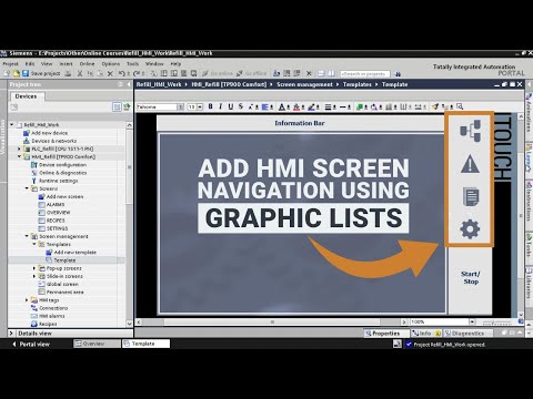 How to Add Intuitive Screen Navigation to Your TIA Portal HMI Template