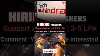 Tech Mahindra Hiring Freshers | Link in Description! | Apply Now! #Shorts