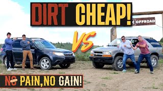 We Buy Two Dirt Cheap 4WD Cars & Immediately Bash Them Off-Road! | No Pain, No Gain Ep. 1