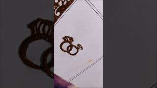 💍 DIY Mehendi Engagement Rings | Unique & Easy Design Idea #MehendiArt #EngagementSpecial #Shorts