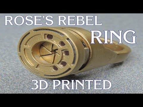 Star Wars Rose’s Rebel Alliance Iris Ring, 3D Printed