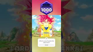 Evolution of Kid Goku RANK UP