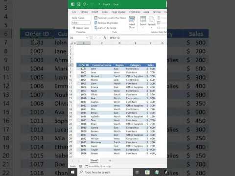 Automate Data Filtering with Slicers in Excel #excel #exceltips #exceltutorial
