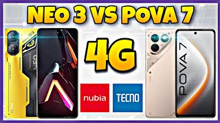 Nubia Neo 3 4G vs Tecno Pova 7 4G | Specification | Comparison | Features | Price