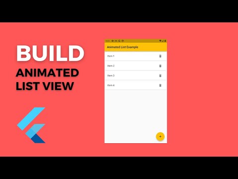 How to create animated list view in Flutter without any package: AnimatedList widget