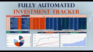 Professional investment tracking spreadsheet