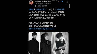 CONGRATULATIONS RM & TABLO #kimnamjoon #rm #rkive #leaderofkpop #fatherofkpop #stoptherain #fyp