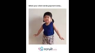 When your client sends payment early...