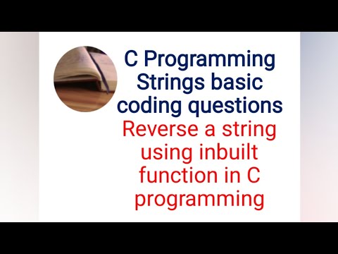 Reverse a string in C programming using inbuilt function | Tamil #cbasicsforbeginners #reverse