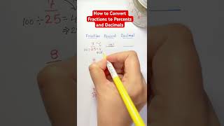 How to convert fractions to percents and decimals?