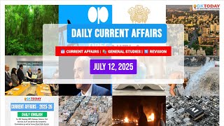 GKToday Current Affairs 🎯 12 July, 2025